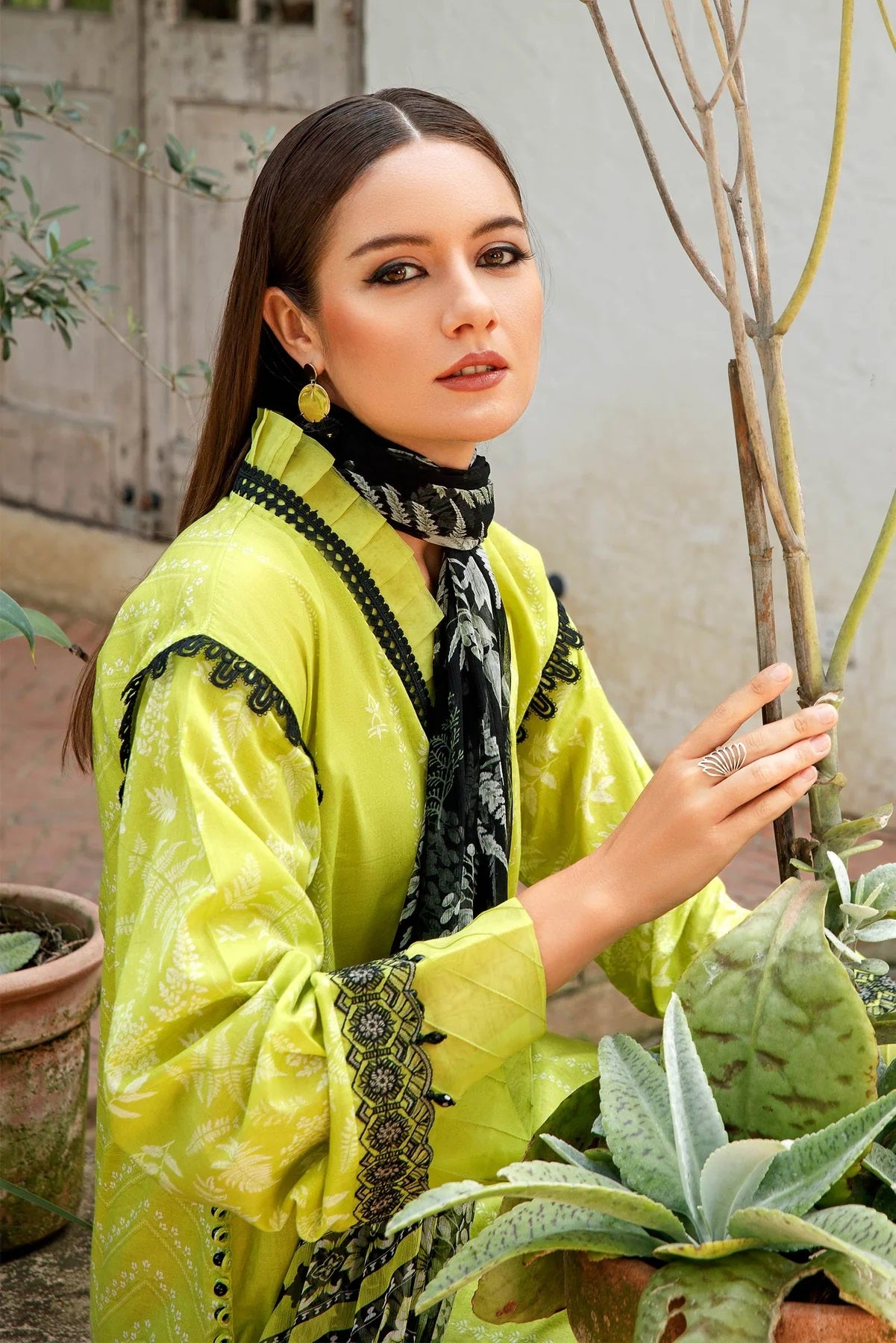 M Basics By Maria B Embroidered Lawn Suits Unstitched 2 Piece MB-US23 107-A