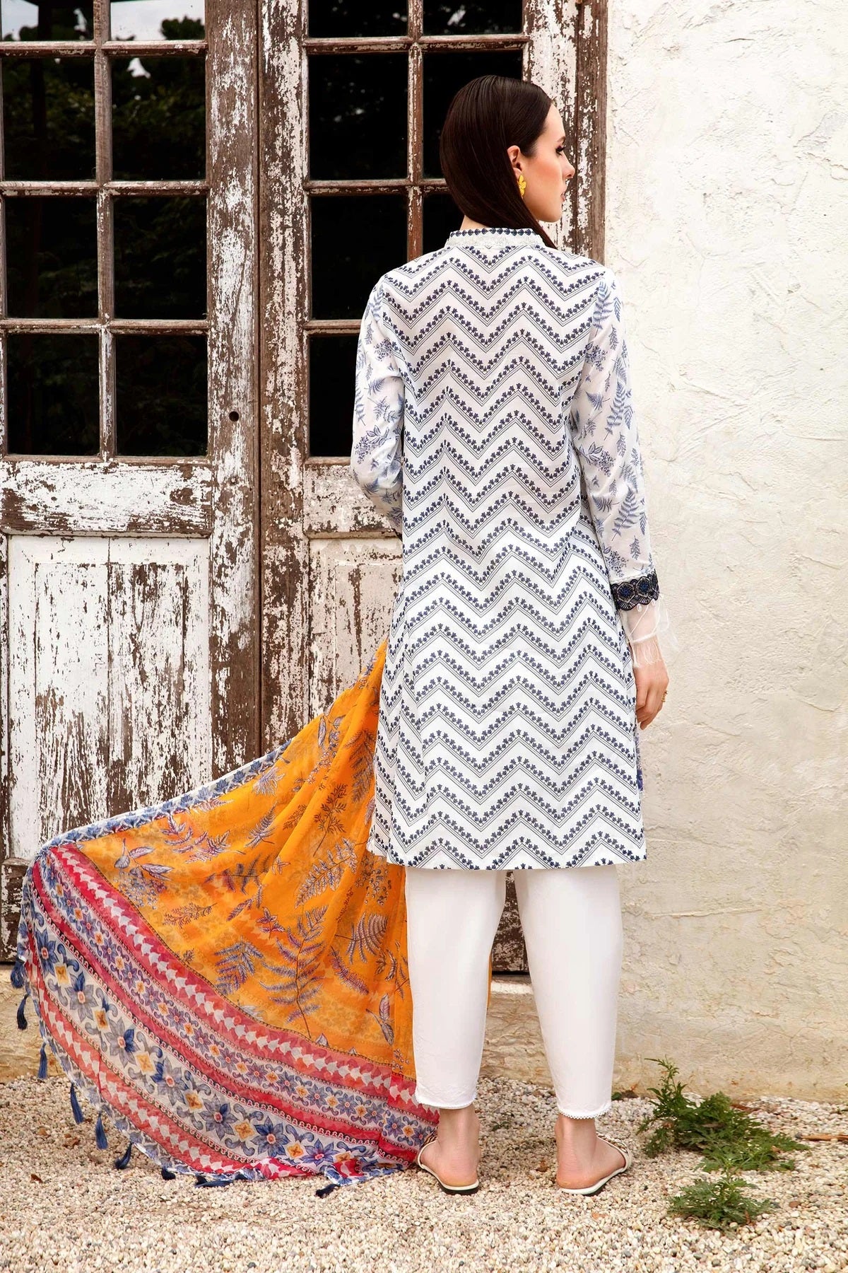 M Basics By Maria B Embroidered Lawn Suits Unstitched 2 Piece MB-US23 107-B