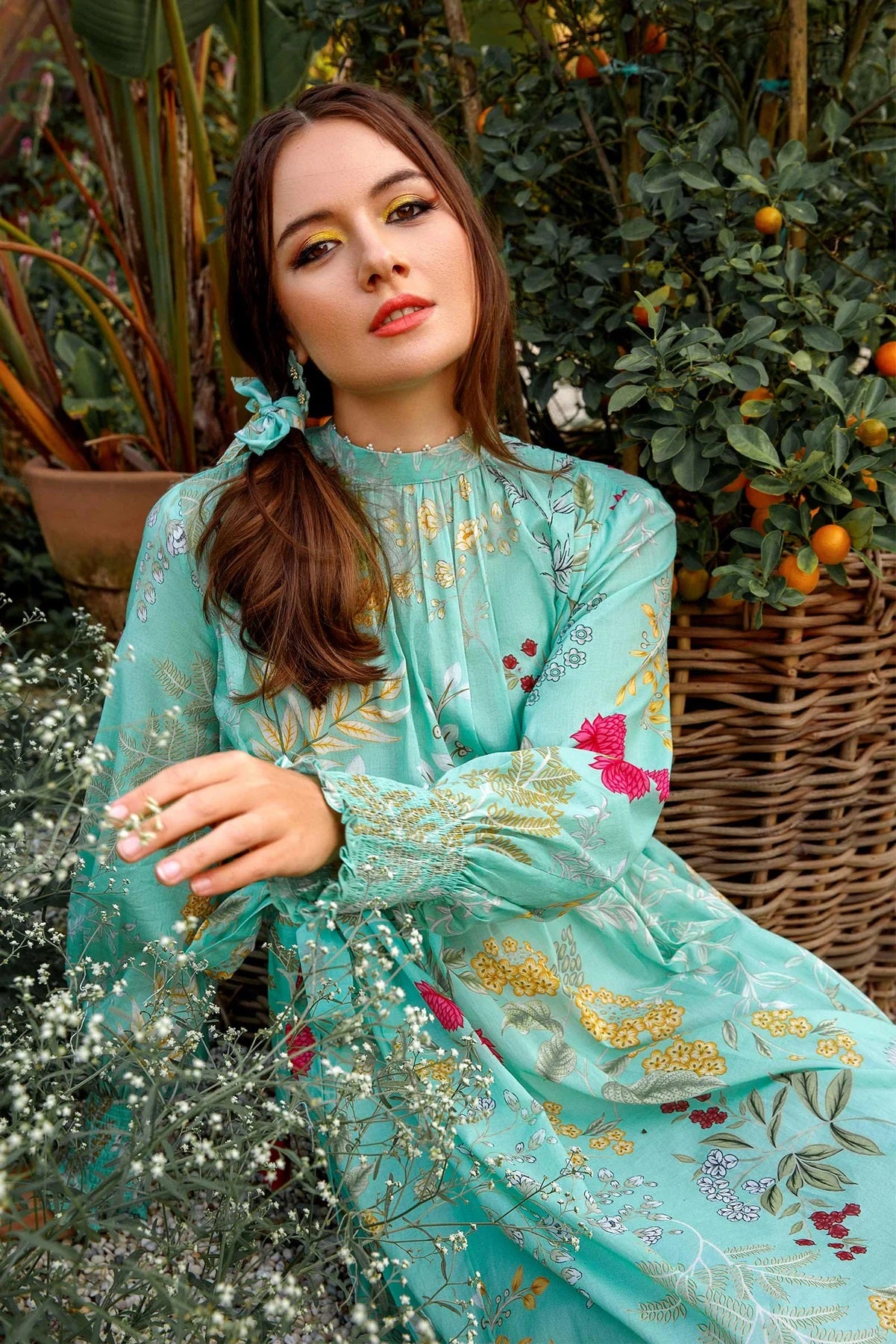 M Basics By Maria B Embroidered Lawn Suits Unstitched 2 Piece MB-US23 109-A