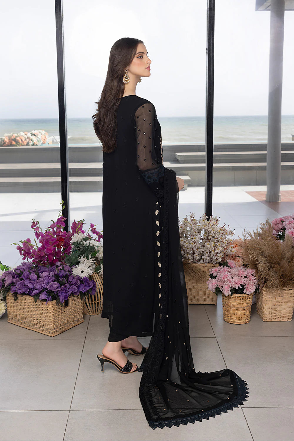 Luxe By Azure Embroidered Suits Unstitched 4 Piece AS-109 Flint Fantasy - Eid Collection