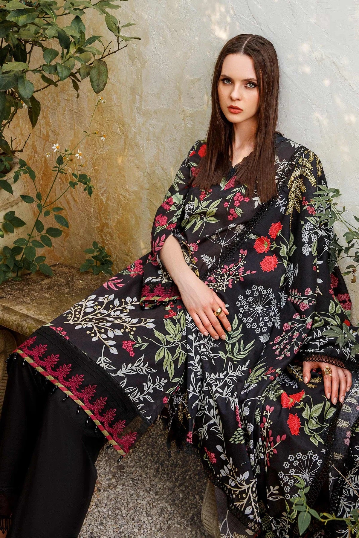 M Basics By Maria B Embroidered Lawn Suits Unstitched 2 Piece MB-US23 109-B