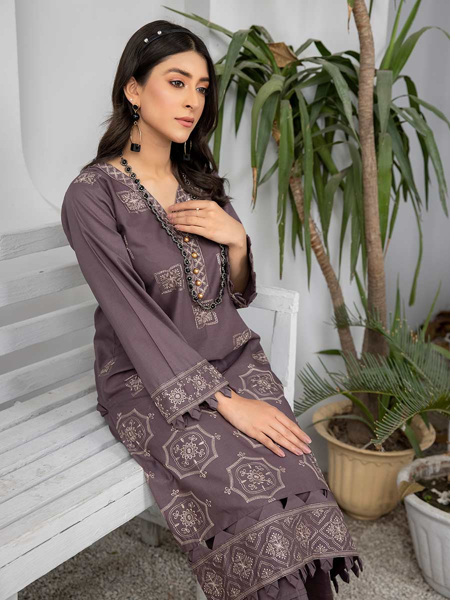 Nisha by Aalaya Embroidered Lawn Unstitched Shirt NEK2- D10