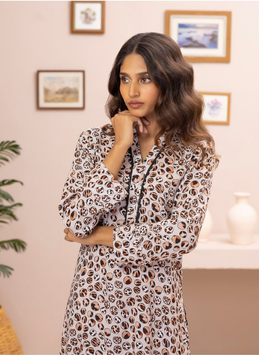 Identic Separates By Regalia Textiles Printed Linen Suits Unstitched 2 Piece RTPL-D-10 - Winter Collection