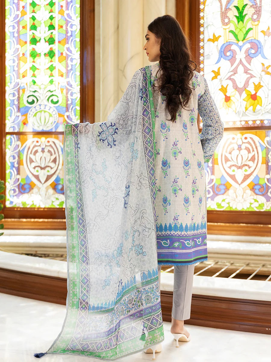 Salitex Kiara Printed Lawn Unstitched 3 Piece - SKL-D10