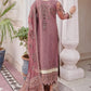 Emaan Adeel Embroidered Chiffon 3 piece Unstitched Dress - LX 10