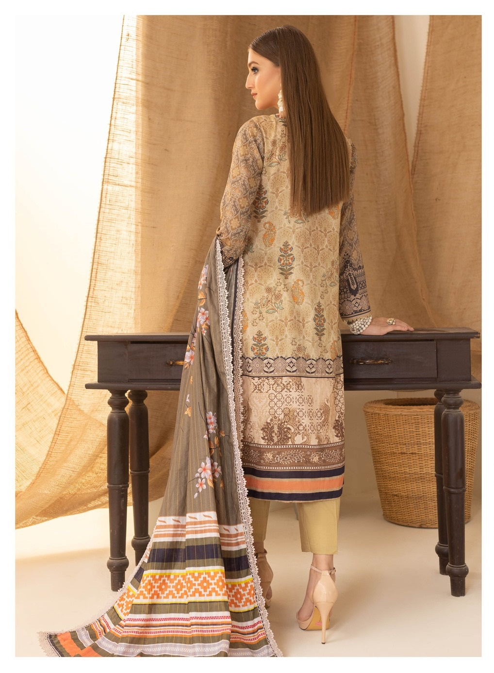 Colors by Al Zohaib Printed Lawn Suits Unstitched 3 Piece CSD-23-10 - Summer Collection
