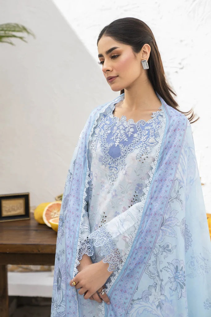 Shezlin by Aabyaan Embroidered Chikankari Suits Unstitched 3 Piece AS-AR-10 Mushk - Summer Collection