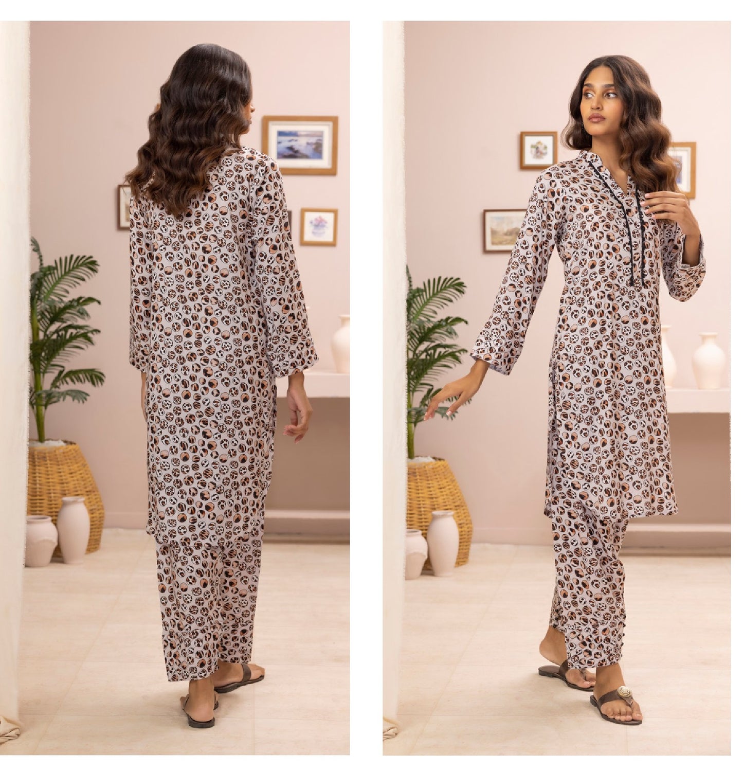 Identic Separates By Regalia Textiles Printed Linen Suits Unstitched 2 Piece RTPL-D-10 - Winter Collection