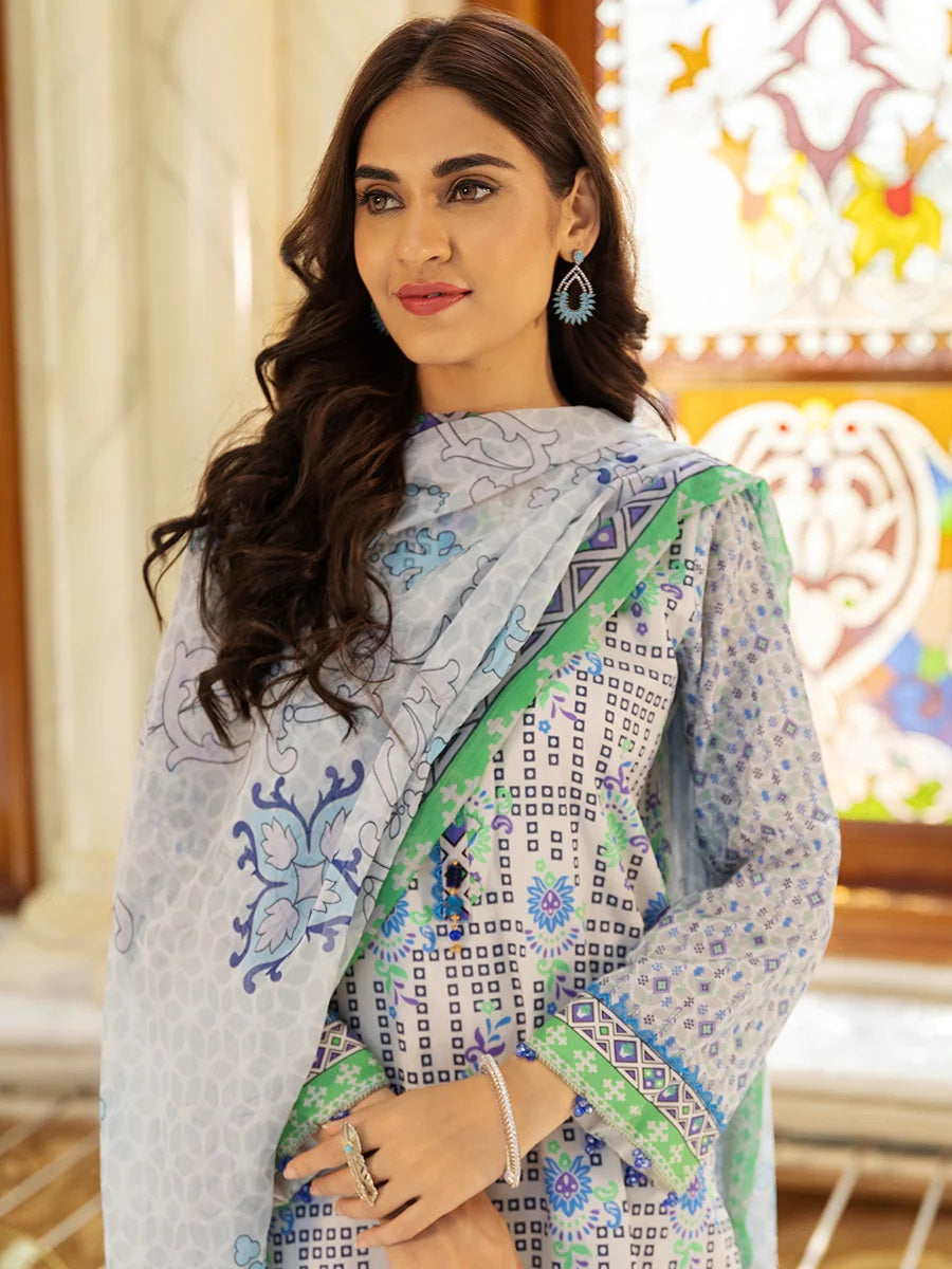 Salitex Kiara Printed Lawn Unstitched 3 Piece - SKL-D10