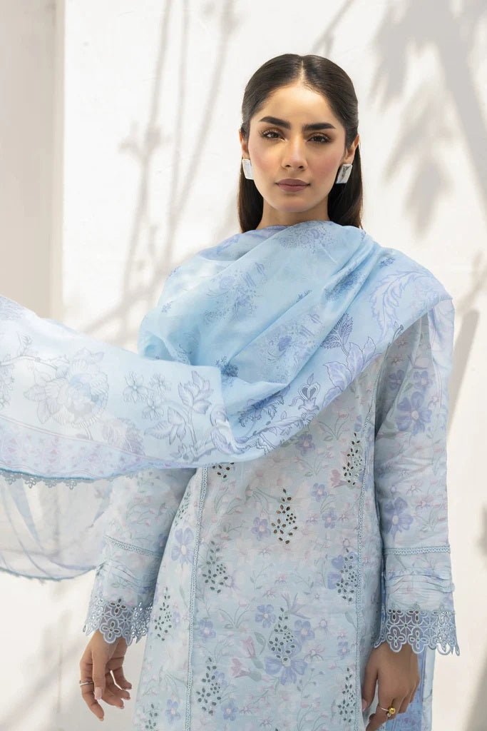 Shezlin by Aabyaan Embroidered Chikankari Suits Unstitched 3 Piece AS-AR-10 Mushk - Summer Collection