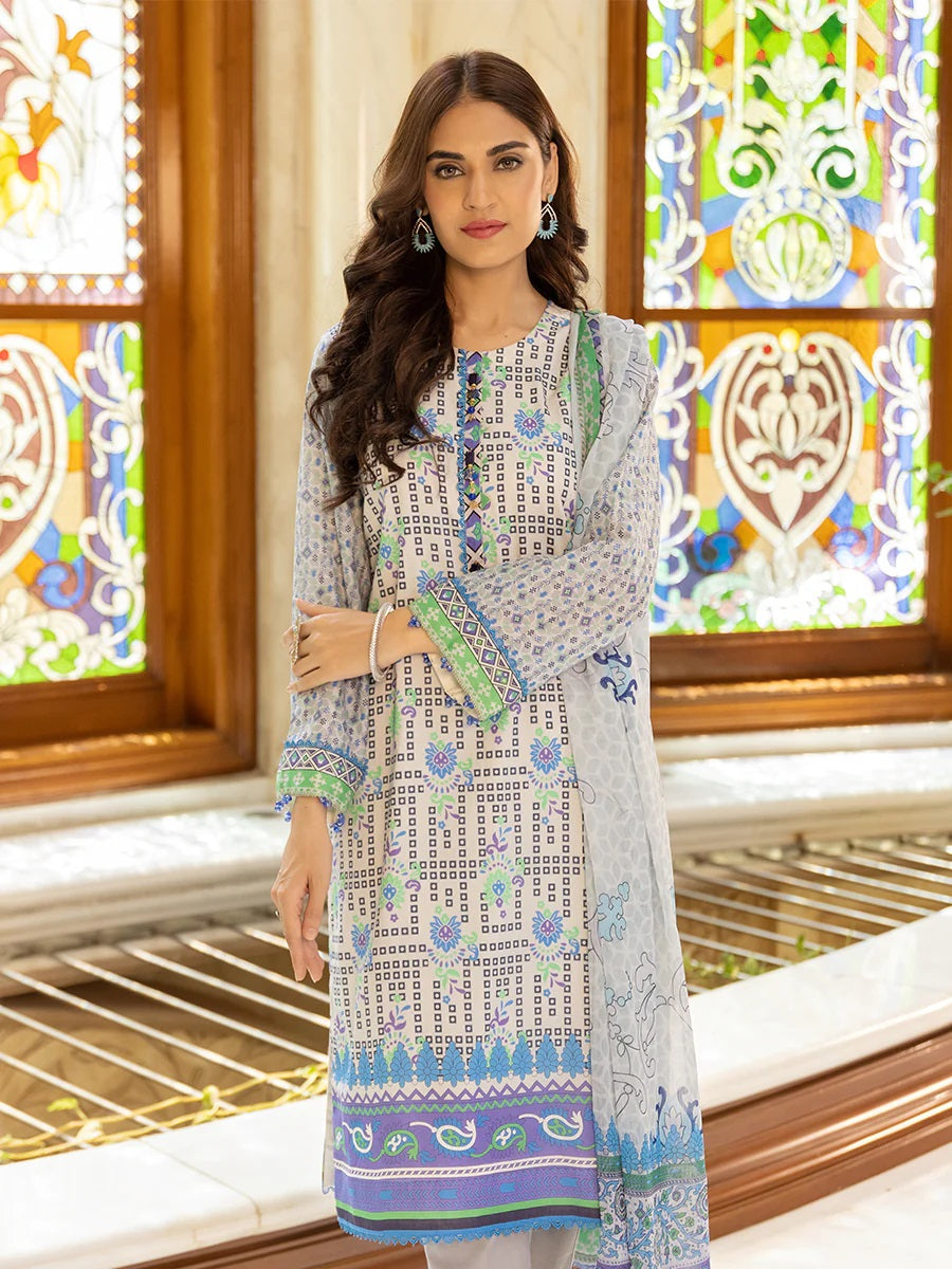 Salitex Kiara Printed Lawn Unstitched 3 Piece - SKL-D10