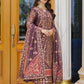 Ishq Aatish by Emaan Adeel Embroidered Chiffon Suits Unstitched 3 Piece EA23IA-10 Gulnaz - Luxury Collection