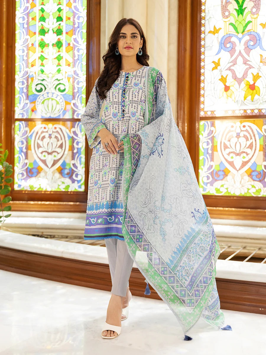 Salitex Kiara Printed Lawn Unstitched 3 Piece - SKL-D10