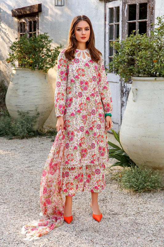 M Basics By Maria B Embroidered Lawn Suits Unstitched 3 Piece MB-US23 110-A