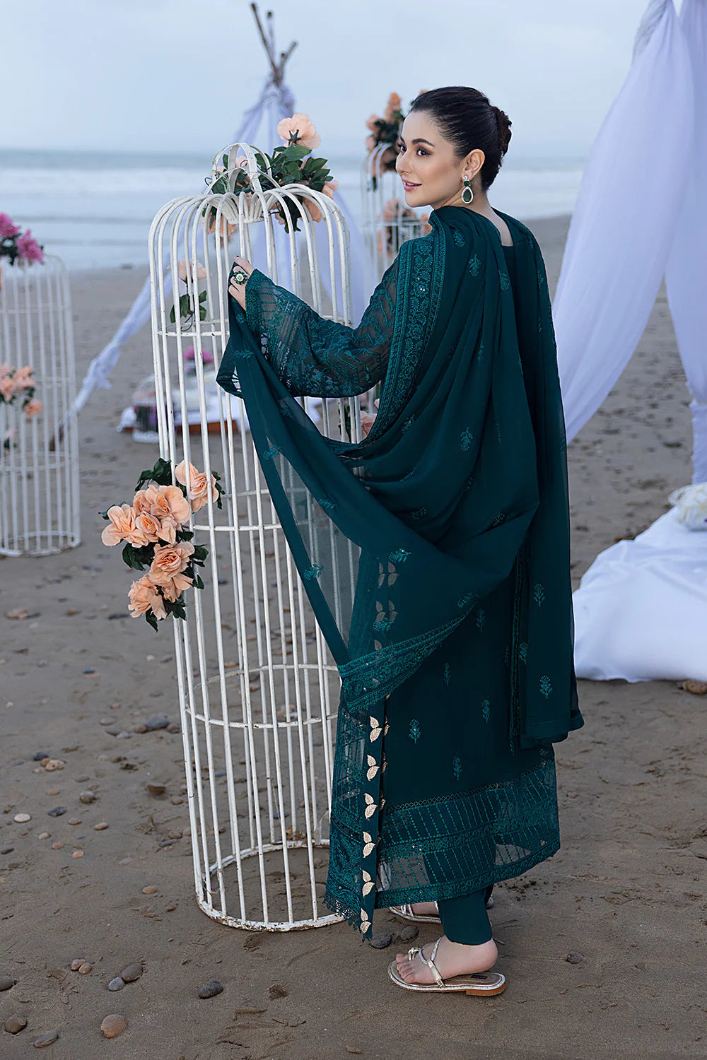 Luxe By Azure Embroidered Suits Unstitched 4 Piece AS-110 Jasper Shine - Eid Collection