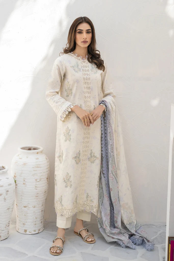 Shezlin by Aabyaan Embroidered Chikankari Suits Unstitched 3 Piece AS-AR-11 ZYNA - Summer Collection