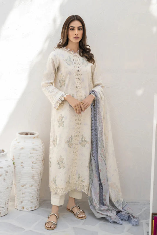 Shezlin by Aabyaan Embroidered Chikankari Suits Unstitched 3 Piece AS-AR-11 ZYNA - Summer Collection