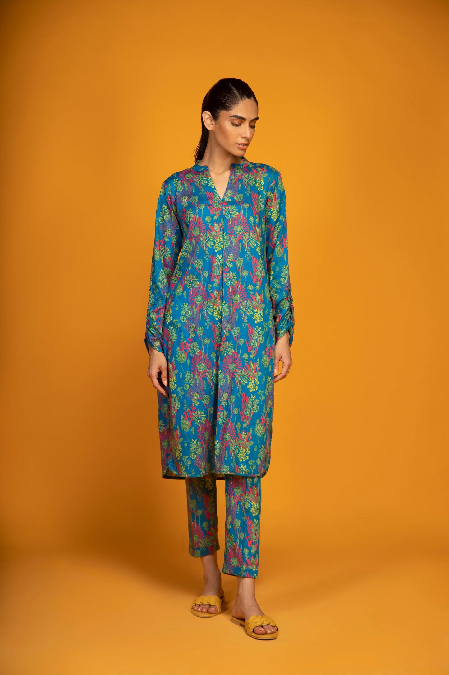 Sahar Digital Printed Lawn 2 piece Shirt & Trouser - SSL-V3-11