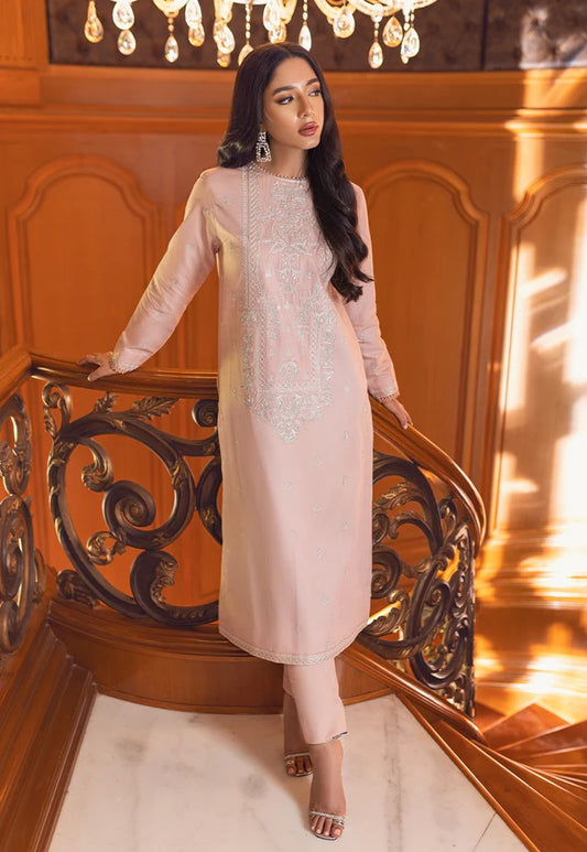 Essential By Asim Jofa Embroidered Cambric Kurti Unstitched 1 Piece AJP-11 - Summer Collection
