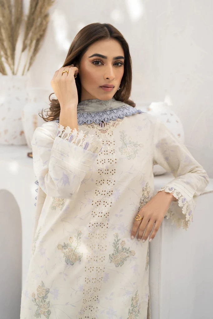 Shezlin by Aabyaan Embroidered Chikankari Suits Unstitched 3 Piece AS-AR-11 ZYNA - Summer Collection