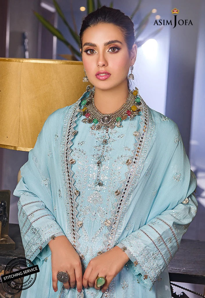 Asim Jofa Embroidered Lawn Suits Unstitched 3 Piece AJCK-11 - Eid Collection