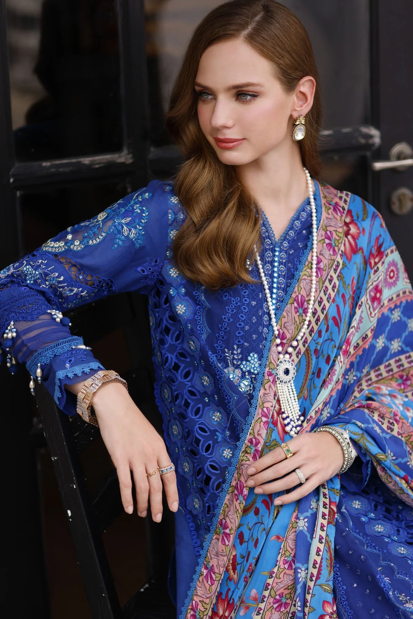 Noor By Saadia Asad Embroidered Lawn Suits Unstitched 3 Piece D11-Lia