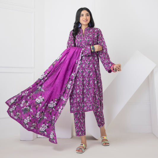 Salina Digital Printed Lawn Special Edition 3 Pcs Unstitched - SPLSE-D12