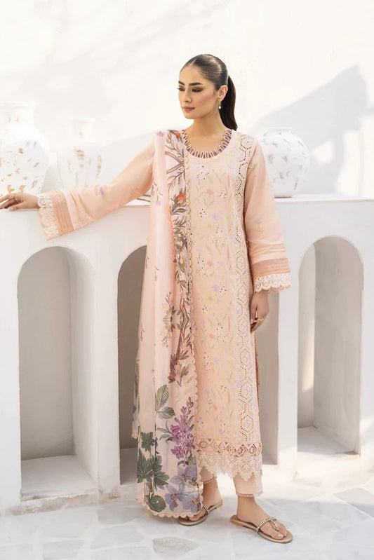 Shezlin by Aabyaan Embroidered Chikankari Suits Unstitched 3 Piece AS-AR-12 WANYA - Summer Collection