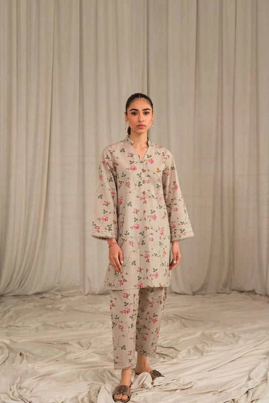 Sahar Printed Lawn Suits Unstitched 2 Piece SHR-S24-PL-V1-12 - Summer Collection
