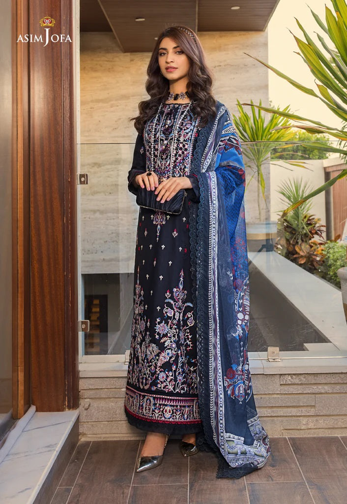 Rania by Asim Jofa Embroidered Lawn Suits Unstitched 2 Piece AJRP-12