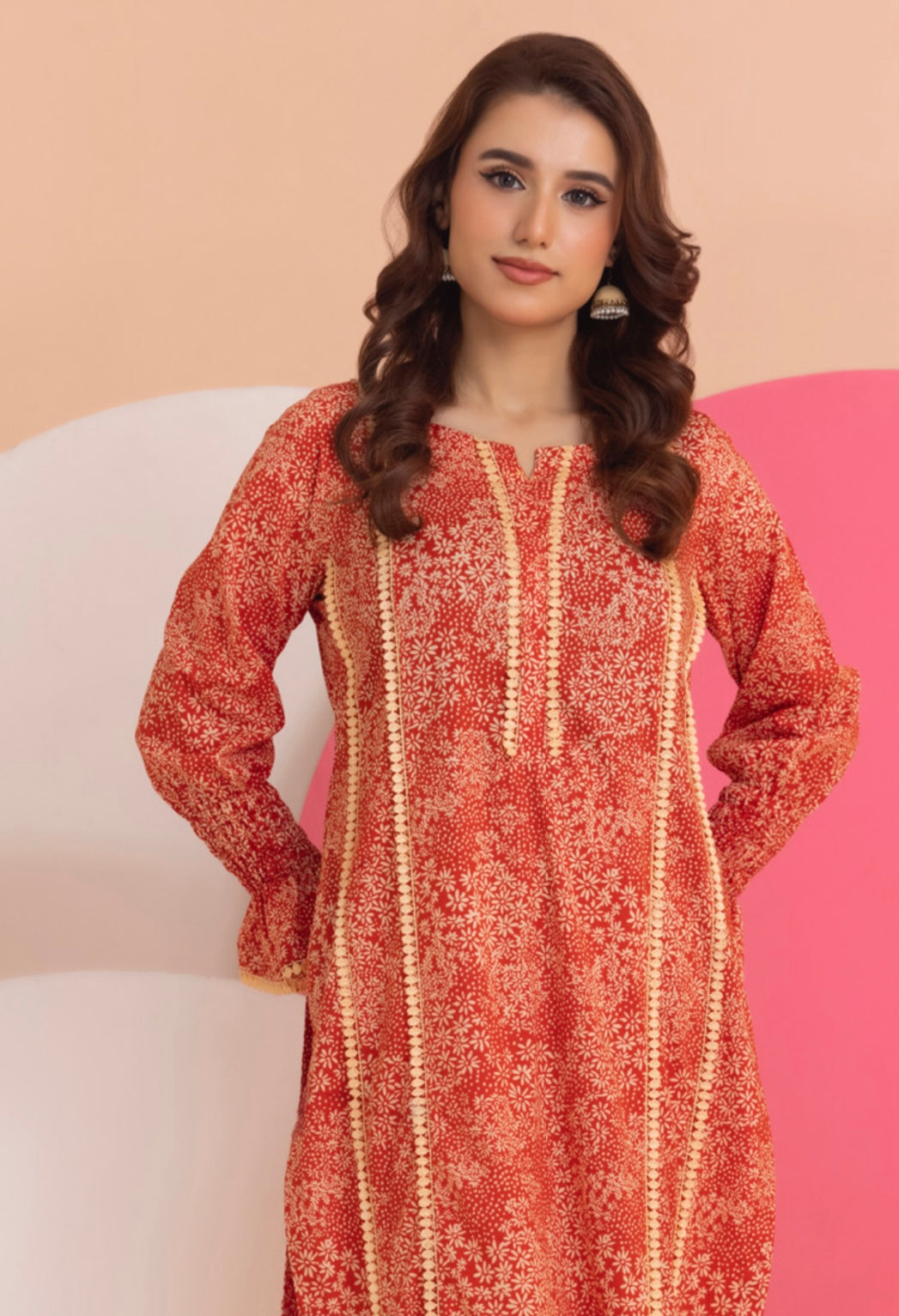 Identic Separates By Regalia Textiles Printed Linen Suits Unstitched 2 Piece RTPL-D-12 - Winter Collection