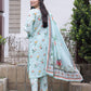 Identic Separate Mid Summer Printed Cotton 3 Piece Unstitched - ISMSC3 - 12
