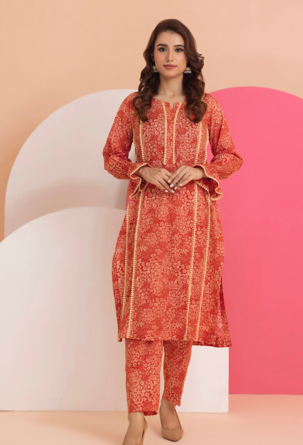 Identic Separates By Regalia Textiles Printed Linen Suits Unstitched 2 Piece RTPL-D-12 - Winter Collection