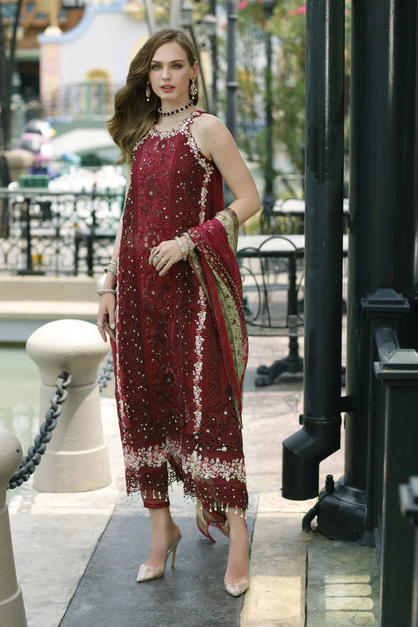 Noor By Saadia Asad Embroidered Lawn Suits Unstitched 3 Piece D12-Elara