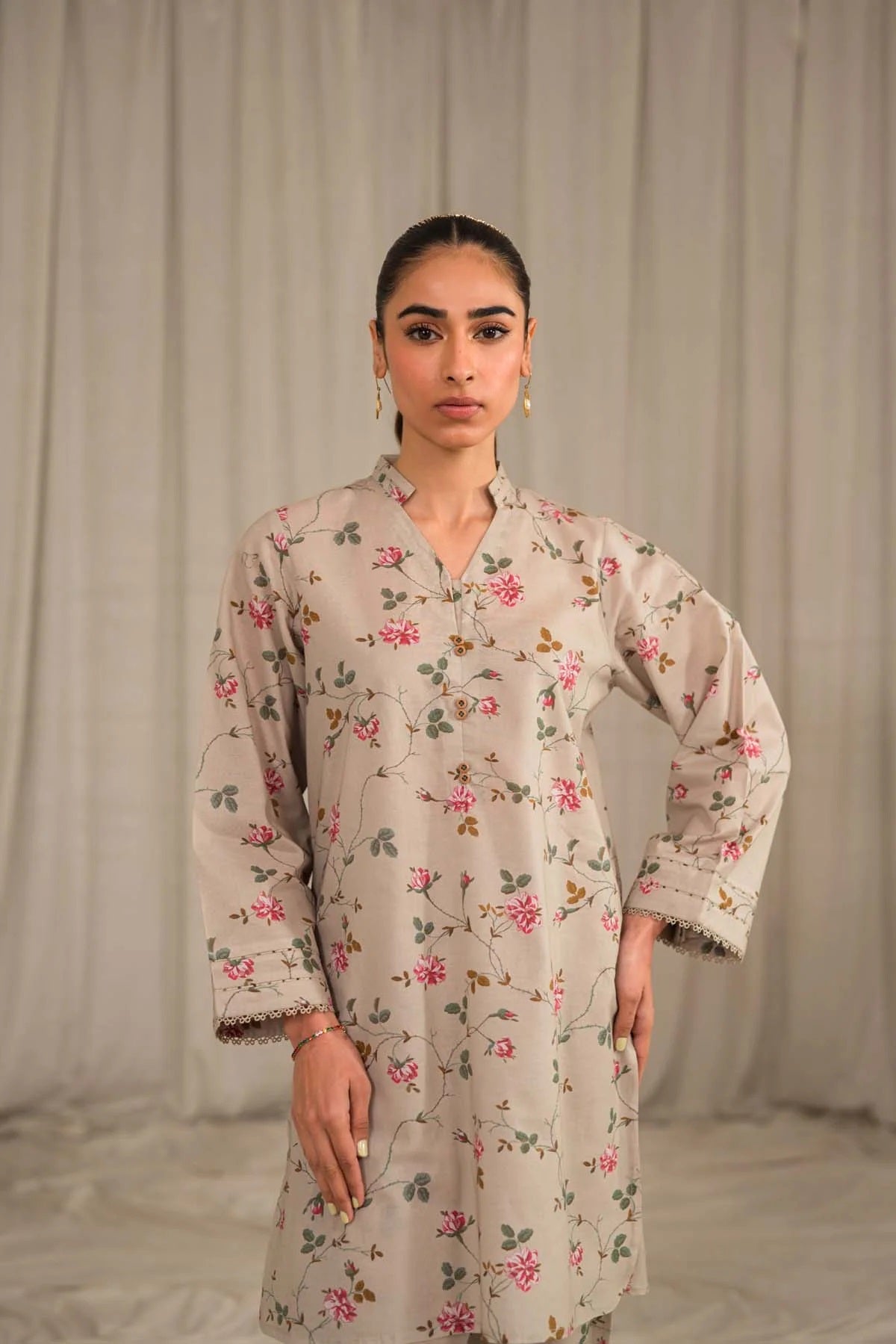 Sahar Printed Lawn Suits Unstitched 2 Piece SHR-S24-PL-V1-12 - Summer Collection