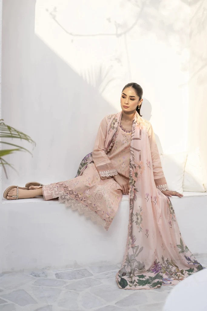 Shezlin by Aabyaan Embroidered Chikankari Suits Unstitched 3 Piece AS-AR-12 WANYA - Summer Collection