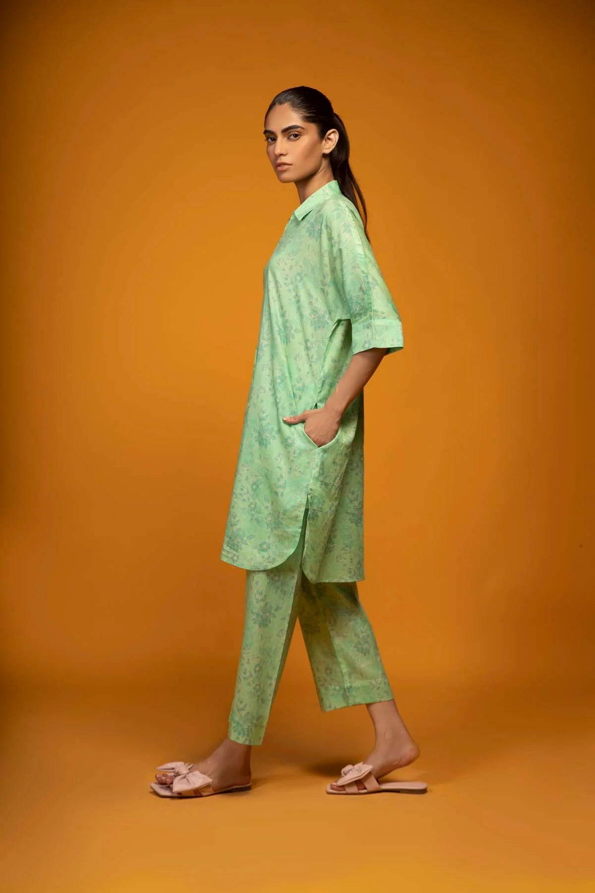 Sahar Digital Printed Lawn 2 piece Shirt & Trouser - SSL-V3-12