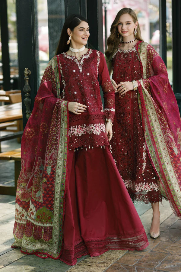 Noor By Saadia Asad Embroidered Lawn Suits Unstitched 3 Piece D12-Elara