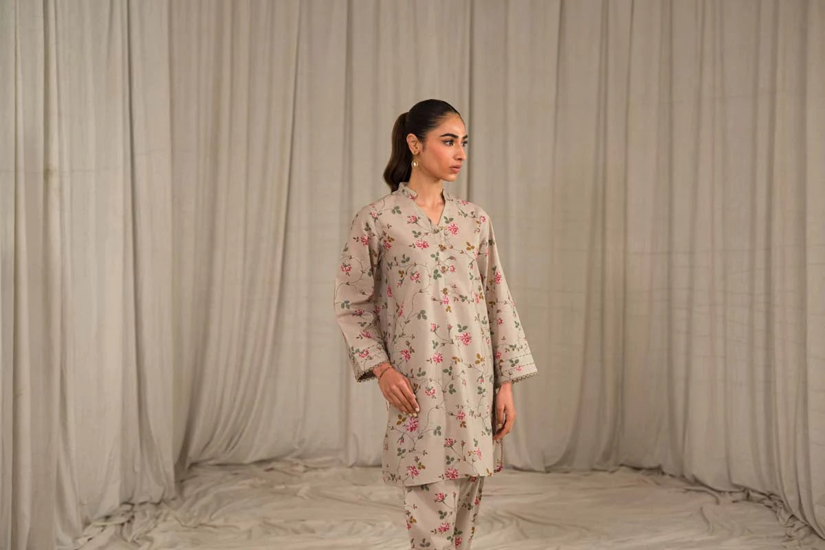 Sahar Printed Lawn Suits Unstitched 2 Piece SHR-S24-PL-V1-12 - Summer Collection