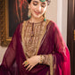 Asim Jofa Zari Sitara Embroidered Chanderi Cotton Unstitched 3 Piece Dress - AJZS 12