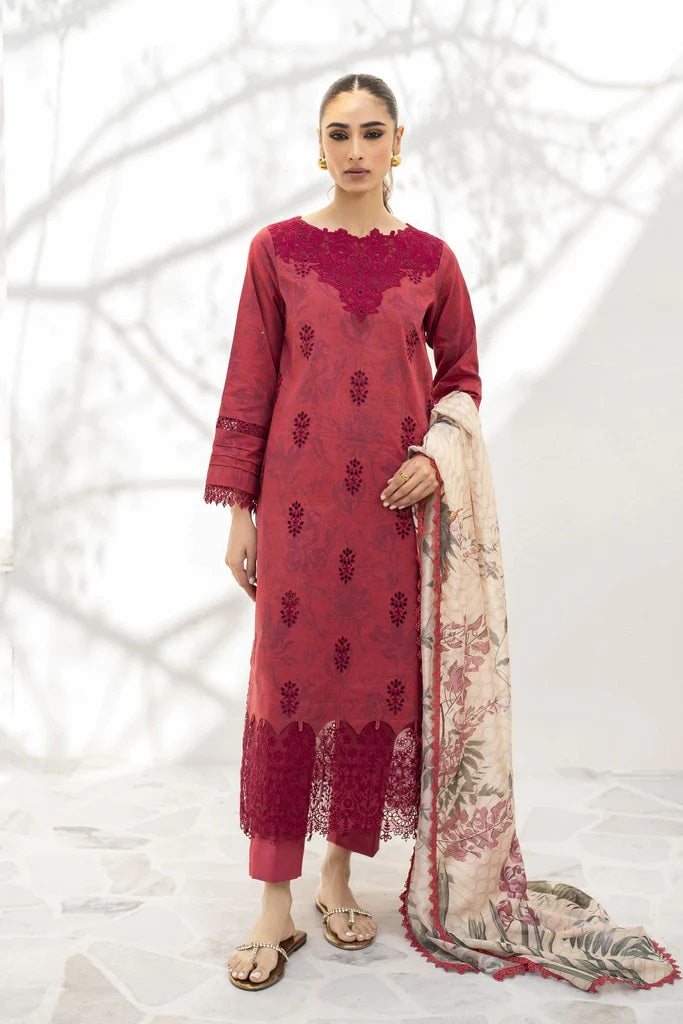 Shezlin by Aabyaan Embroidered Chikankari Suits Unstitched 3 Piece AS-AR-13 JIYA - Summer Collection