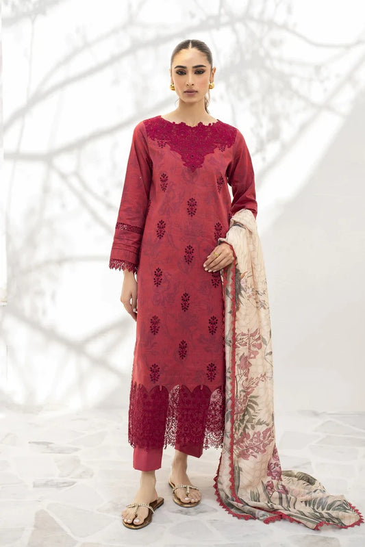 Shezlin by Aabyaan Embroidered Chikankari Suits Unstitched 3 Piece AS-AR-13 JIYA - Summer Collection