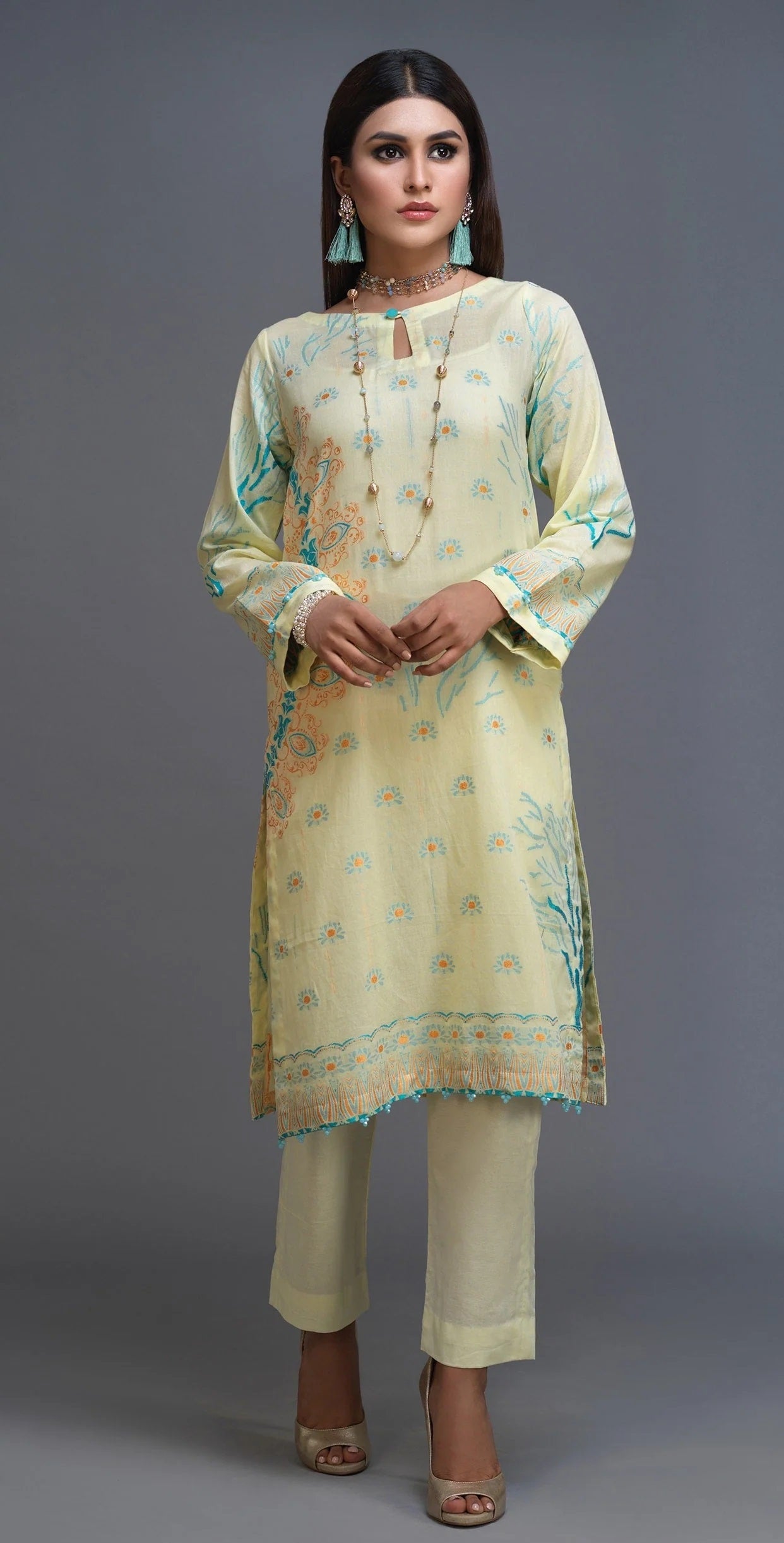 Khanak by Salitex Jacquard Lawn Kurties 1 Piece Unstitched SKCP-13b