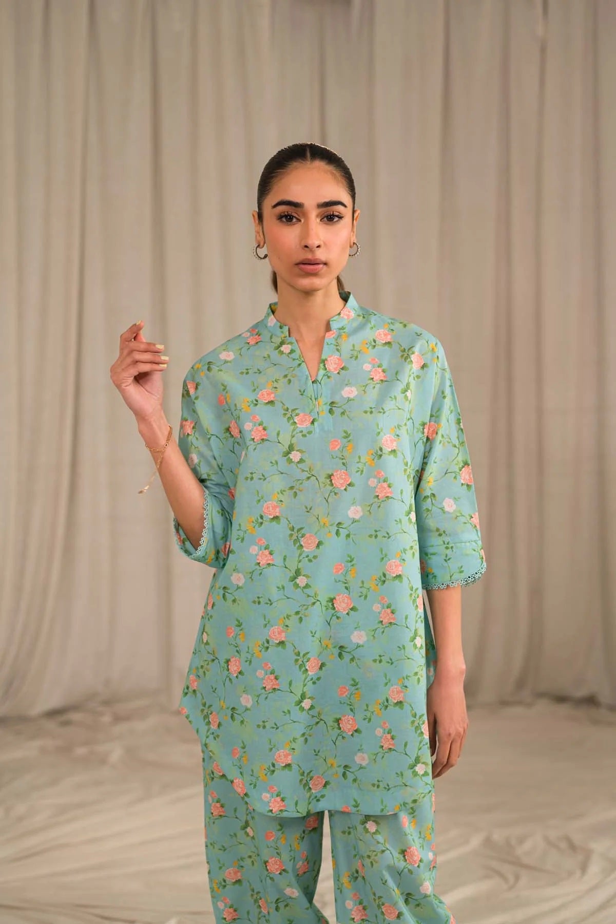 Sahar Printed Lawn Suits Unstitched 2 Piece SHR-S24-PL-V1-13 - Summer Collection
