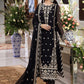 Asim Jofa Zari Sitara Embroidered Chiffon Unstitched 3 Piece Dress - AJZS 14