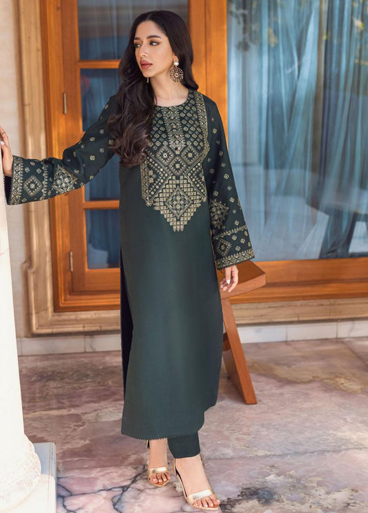 Essential Cambric By Asim Jofa Embroidered Cambric Unstitched Kurti AJP-14 - Summer Collection