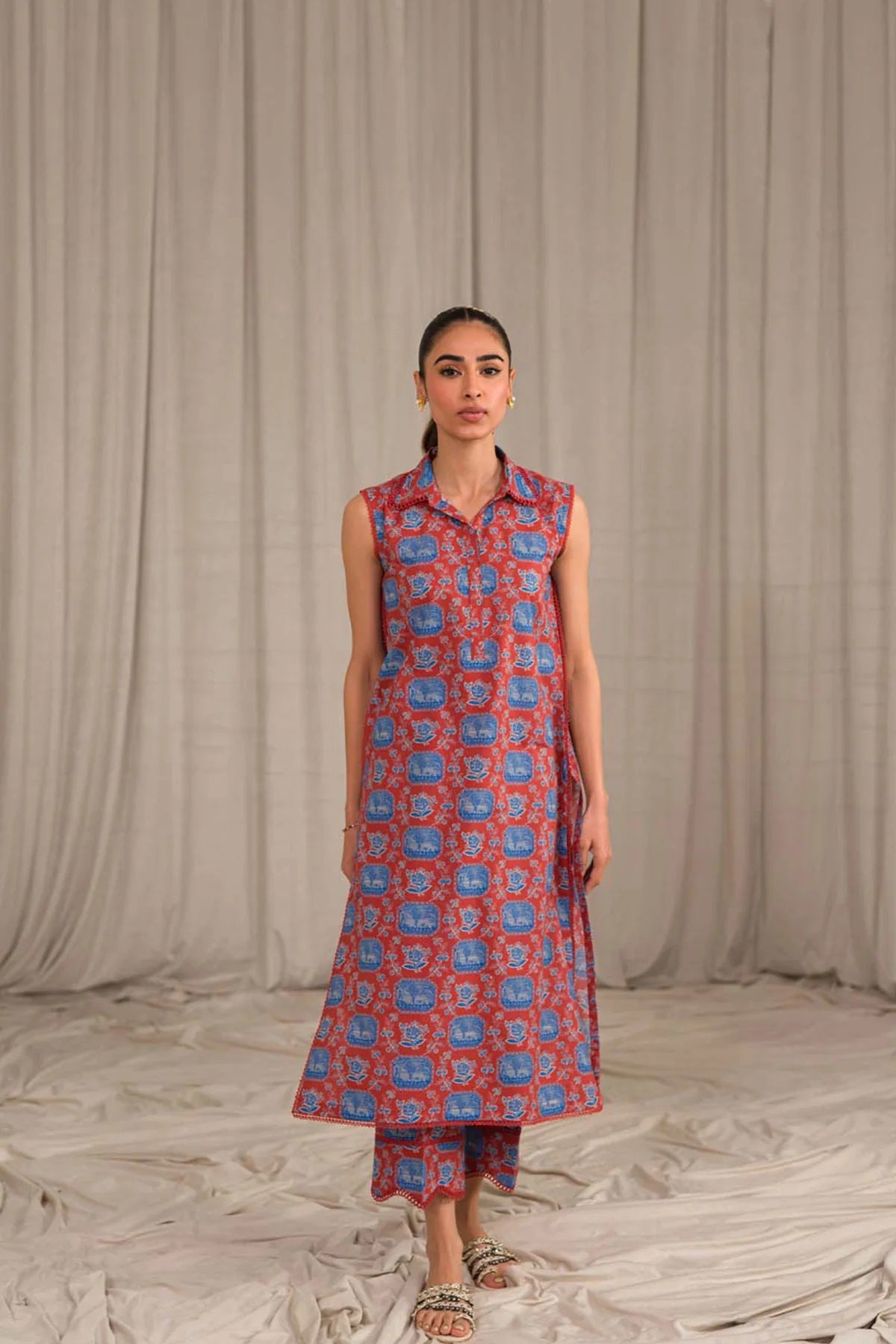 Sahar Printed Lawn Suits Unstitched 2 Piece SHR-S24-PL-V1-14 - Summer Collection