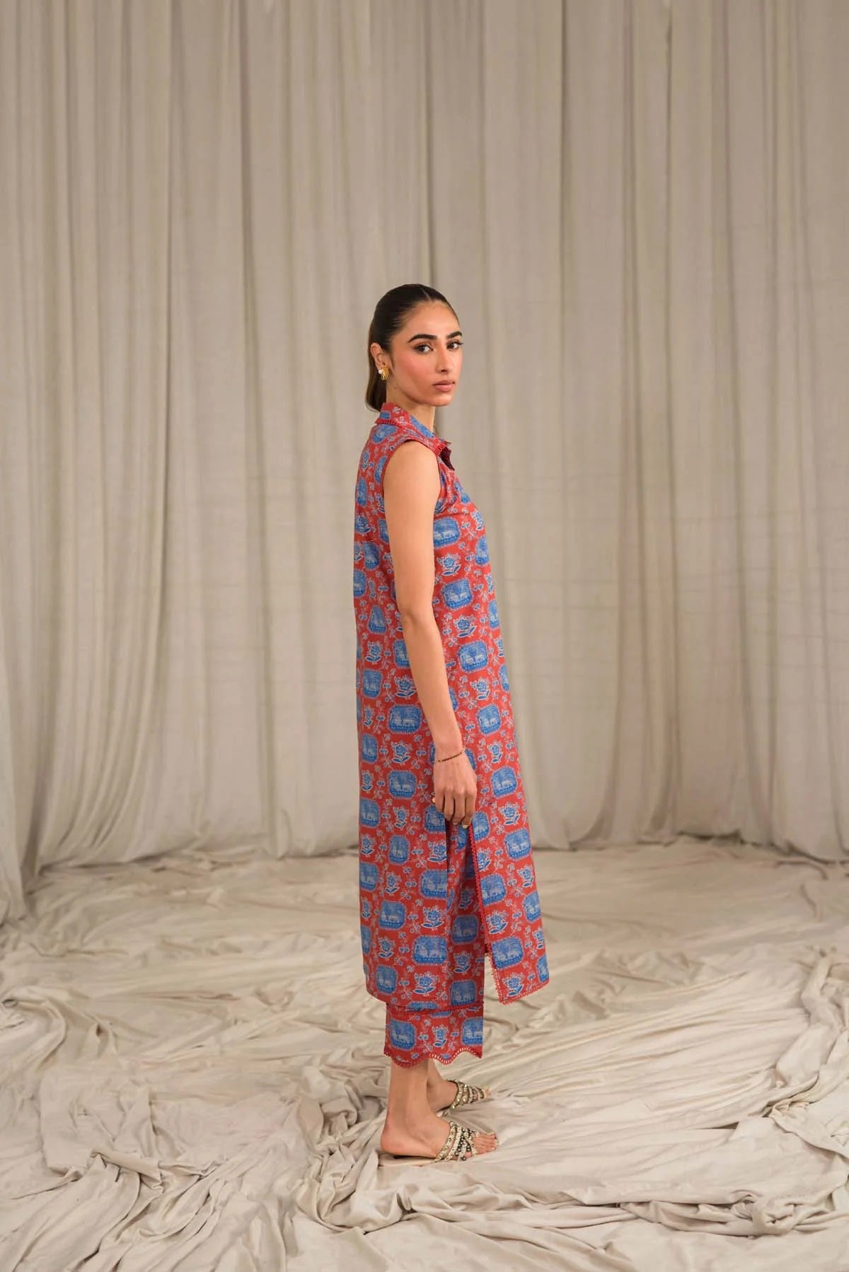 Sahar Printed Lawn Suits Unstitched 2 Piece SHR-S24-PL-V1-14 - Summer Collection