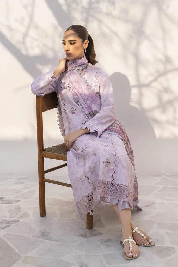 Shezlin by Aabyaan Embroidered Chikankari Suits Unstitched 3 Piece AS-AR-14 ZEERISH - Summer Collection