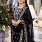 Asim Jofa Zari Sitara Embroidered Chiffon Unstitched 3 Piece Dress - AJZS 14